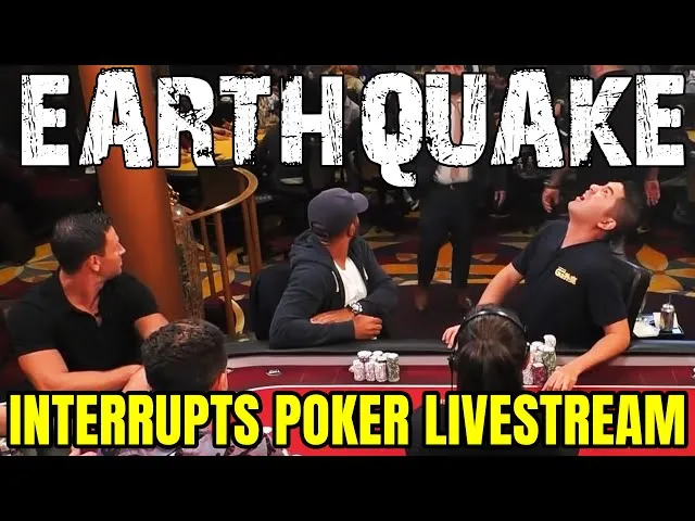 EARTHQUAKE!!! High Stakes Players React to Quake DURING THE LIVESTREAM!